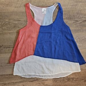 Jella Couture color block tank size M